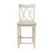 Whitewood Industries Solid Wood Double X-Back Counter Height Dining Stool - 24" Seat Height S-202 - alternate 2